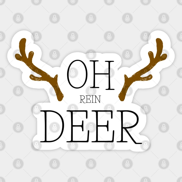 OH ReinDEER Xmas Gift Edit Sticker by davidisnoartist